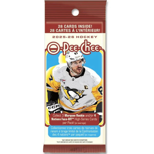 Upper Deck NHL O-Pee-Chee Fat Pack Hockey Cards 2025/26