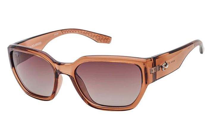 Urban Element Louise Polarized Sunglasses Crystal Brown/Brown Gradient
