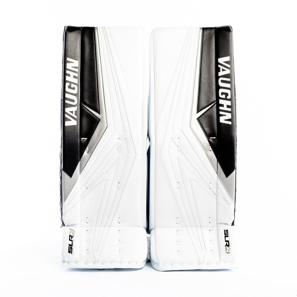 Vaughn Senior SLR4 Pro Carbon Hockey Goalie pad White Black Silver