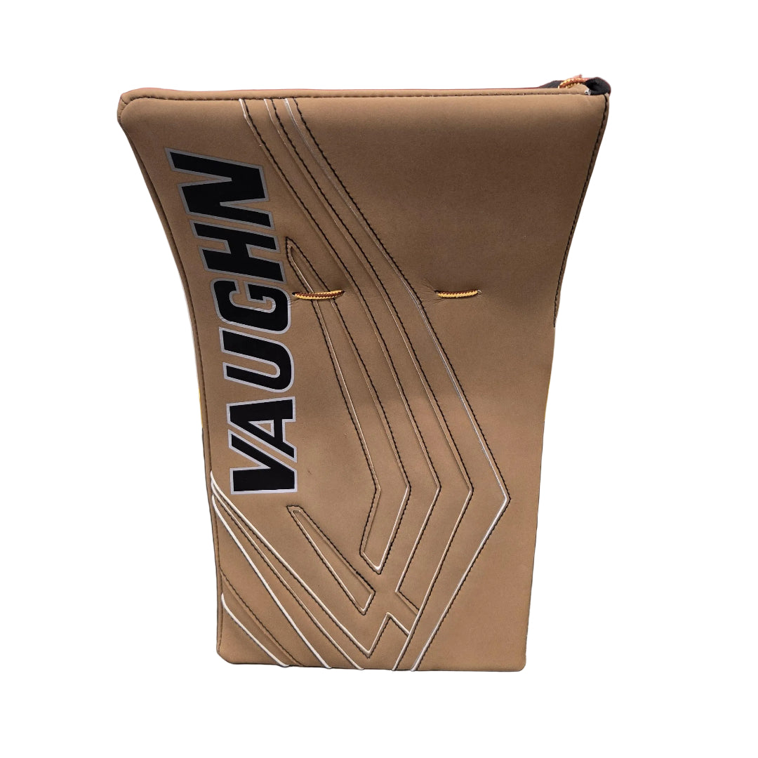Vaughn Senior Velocity VX1 Pro Carbon Hockey Goalie Blocker Tan Black