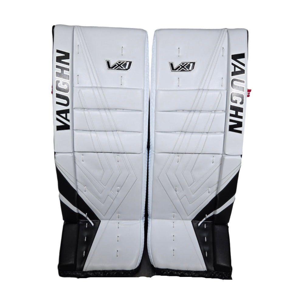 Vaughn Senior Velocity VX1 Pro Carbon Hockey Goalie Pad White Black 1