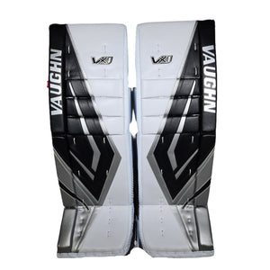 Vaughn Senior Velocity VX1 Pro Carbon Hockey Goalie Pad White Silver Black
