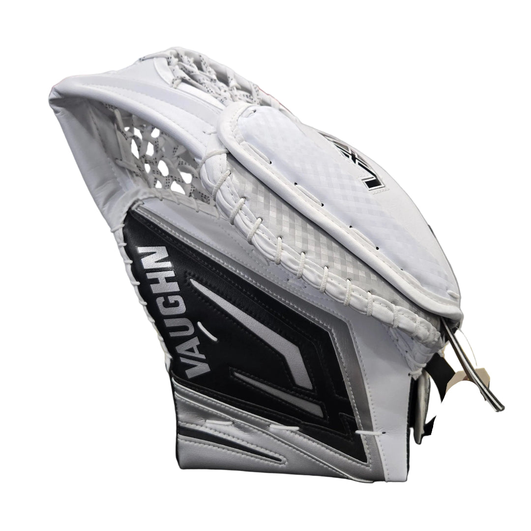 Vaughn Senior Velocity VX1 Pro Carbon Hockey Goalie Trapper White Silver Black
