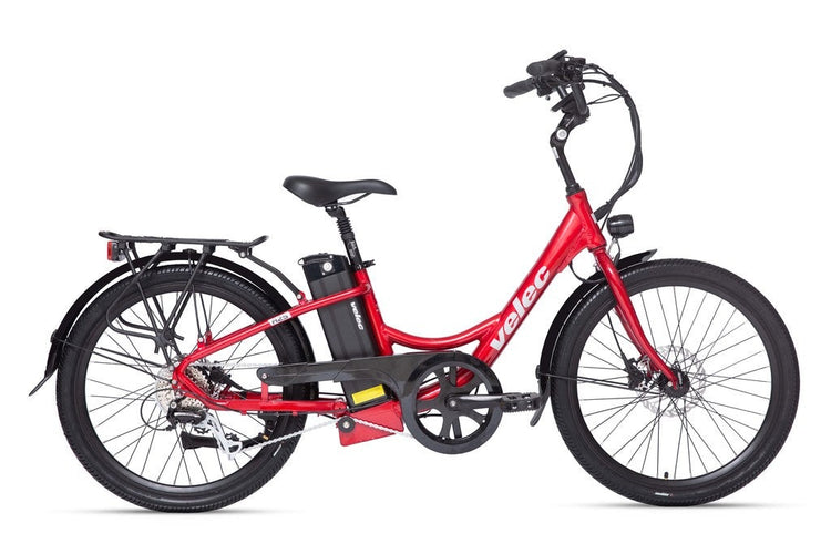 Velec A2S (36V/10Ah Battery) Lowstep Electric Bike 2024 Red