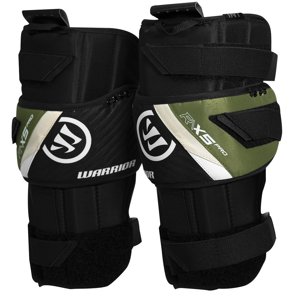 Warrior Intermediate X5 Pro Hockey Goalie Knee Pad black