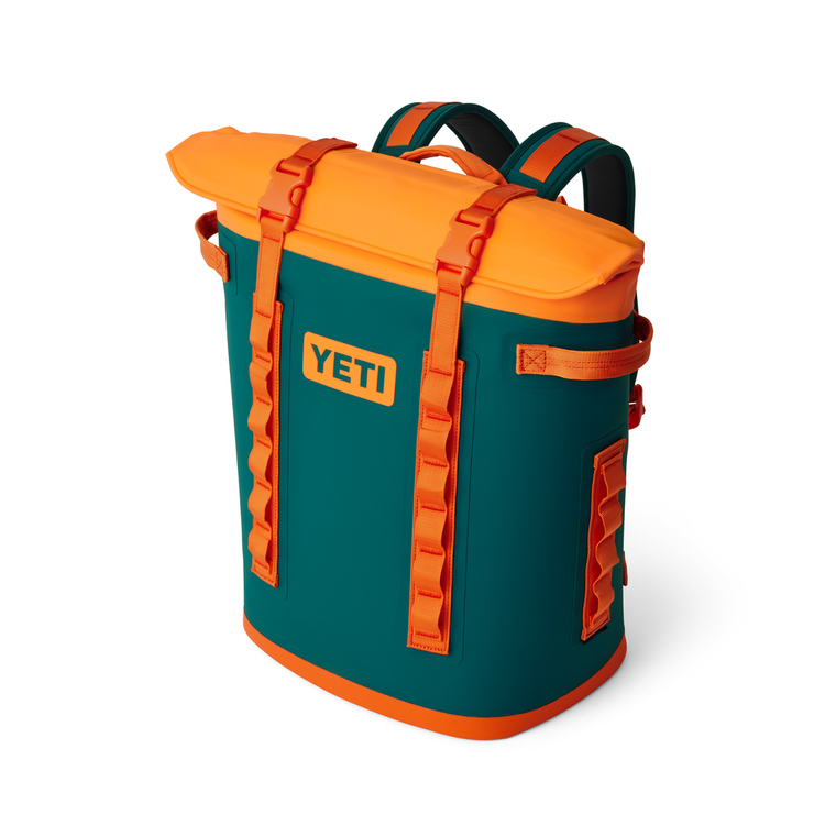 YETI Hopper M20 Backpack Soft Cooler Teal/Orange
