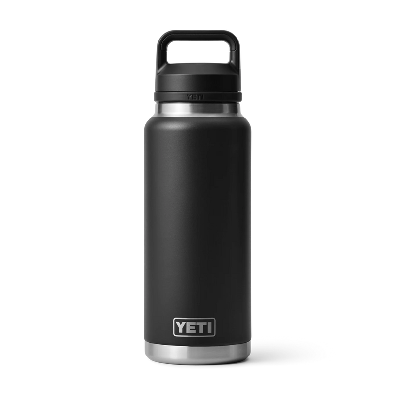 YETI Rambler Bottle 36oz Black 1L chug cap