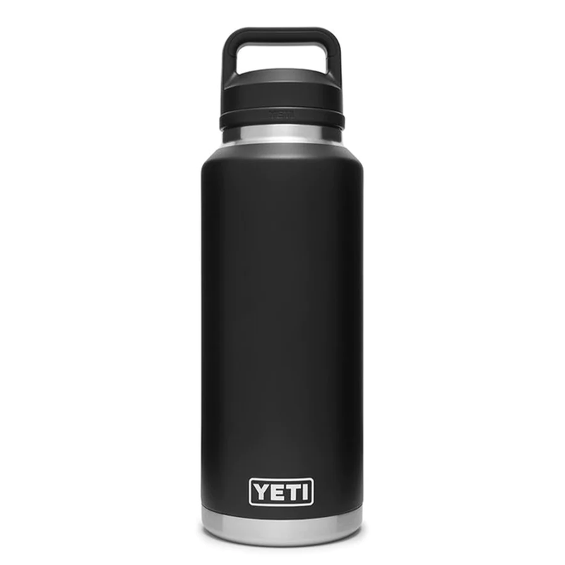 YETI Rambler Bottle 46oz Black chug cap 1.36 L