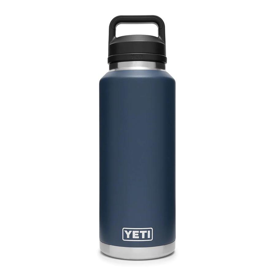 YETI Rambler Bottle 46oz Navy chug cap 1.36 L