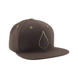 Zephyr Men's NHL Oil Drop Flat Brim Snapback Hat Z11 Brown/Khaki
