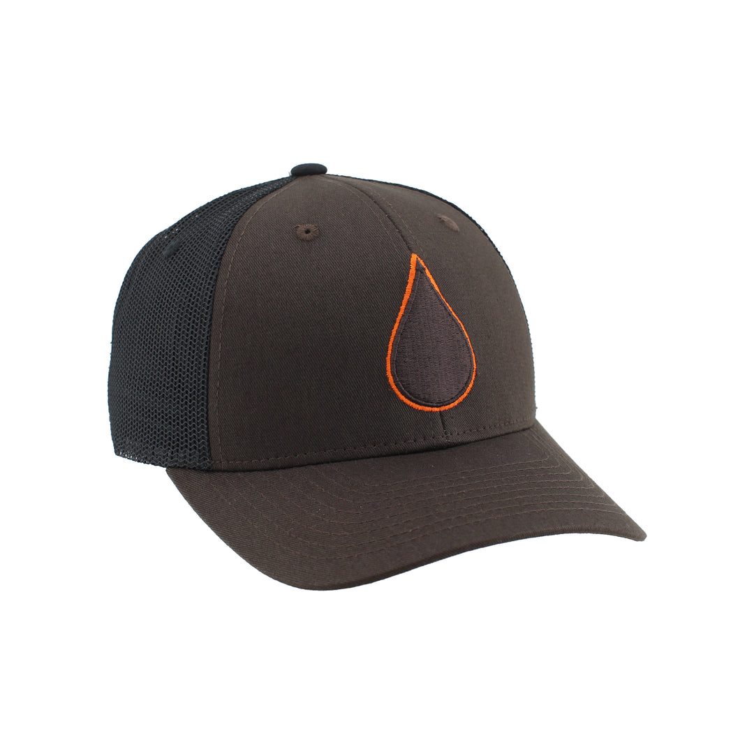 Zephyr Men's NHL Oil Drop Mesh Snapback Hat Brown/Black
