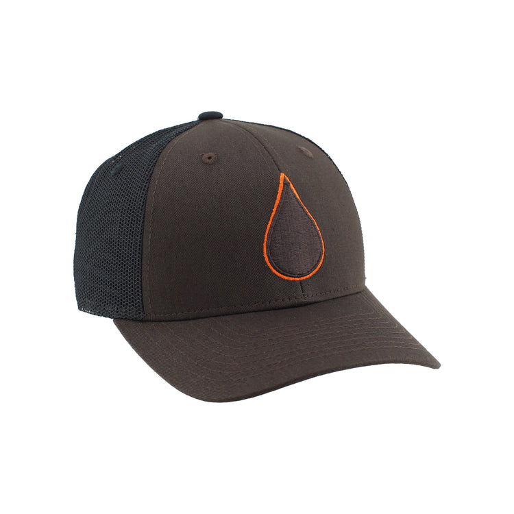 Zephyr Men's NHL Oil Drop Mesh Snapback Hat Brown/Black

