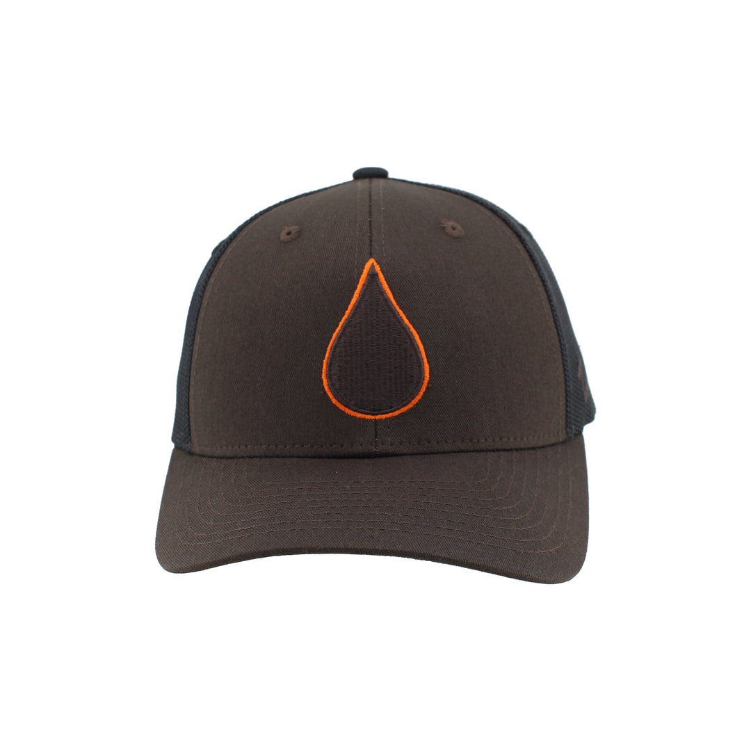 Zephyr Men's NHL Oil Drop Mesh Snapback Hat Brown/Black
