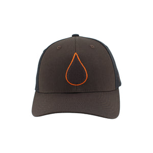 Zephyr Men's NHL Oil Drop Mesh Snapback Hat Brown/Black
