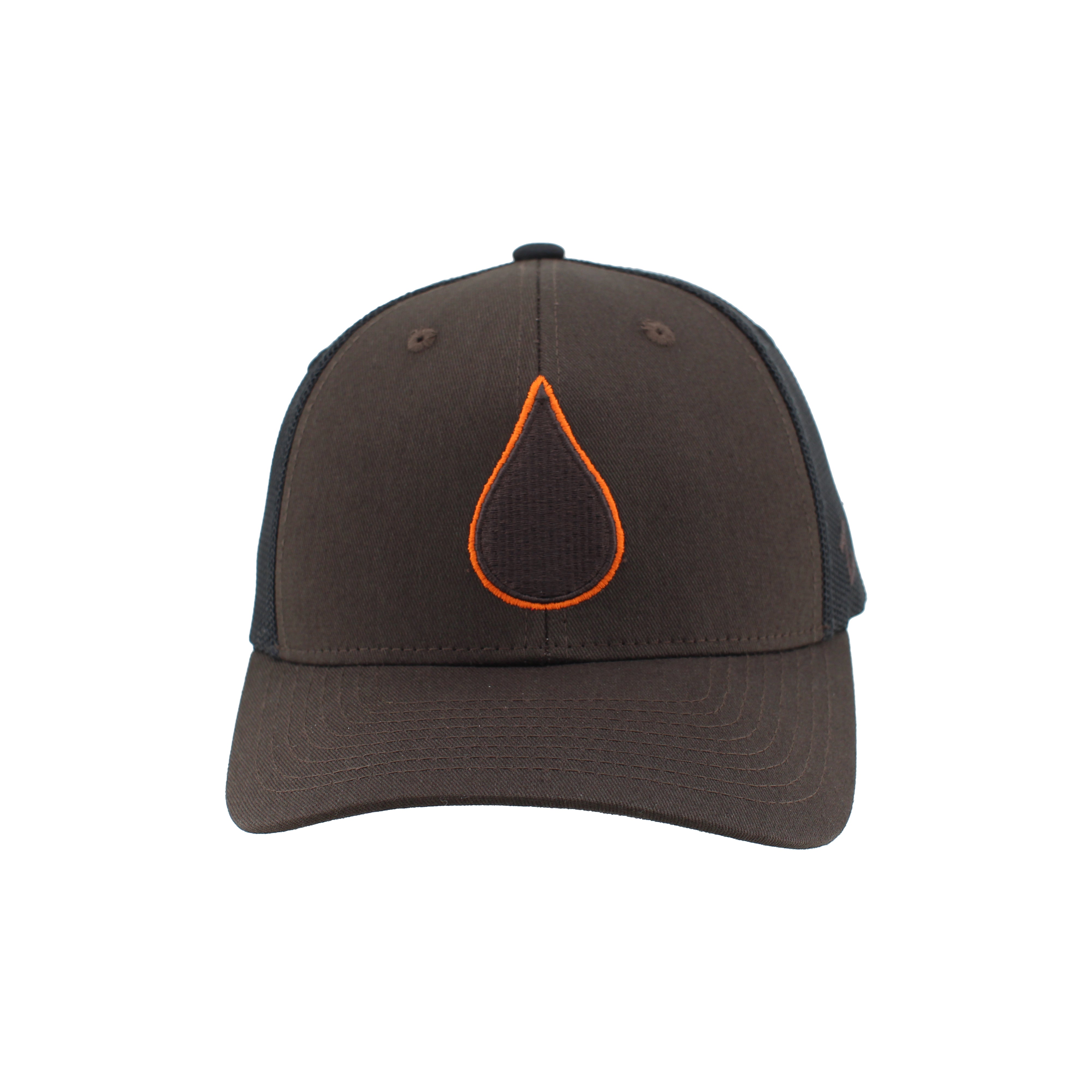 Zephyr Men's NHL Oil Drop Mesh Snapback Hat Brown/Black
