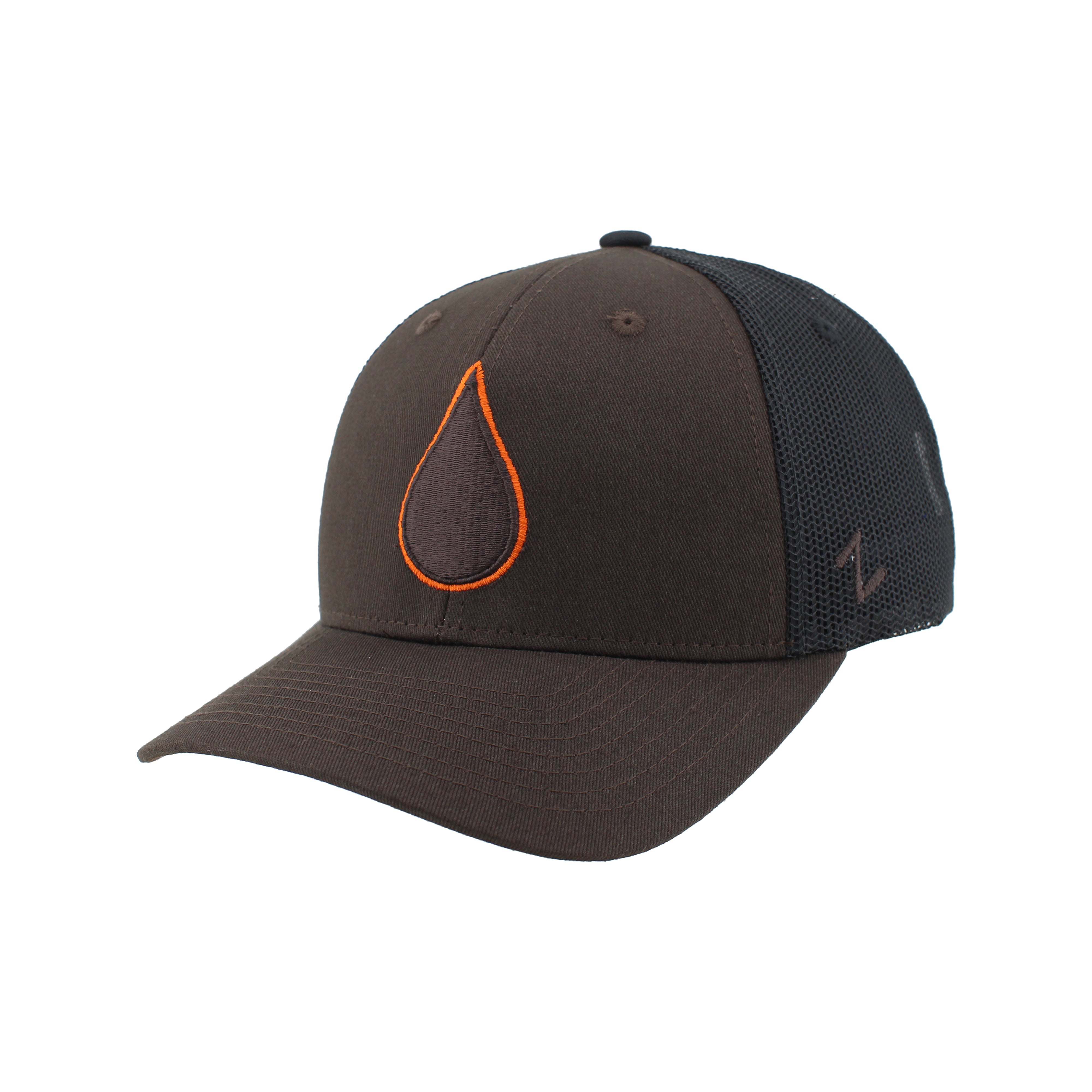 Zephyr Men's NHL Oil Drop Mesh Snapback Hat Brown/Black
