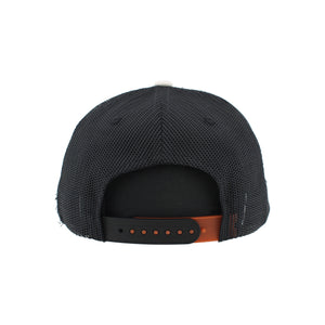 Zephyr Men's NHL Oil Drop Mesh Snapback Hat Ivory/Burnt Orange
