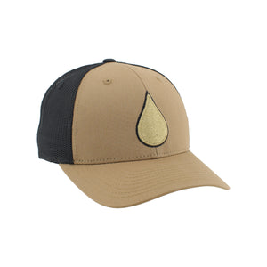 Zephyr Men's NHL Oil Drop Mesh Snapback Hat Khaki/Black
