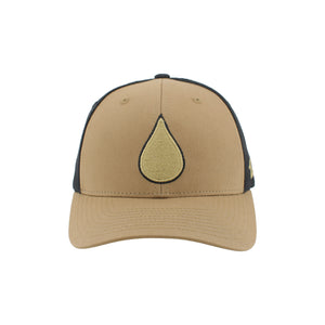 Zephyr Men's NHL Oil Drop Mesh Snapback Hat Khaki/Black
