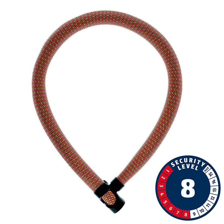 Abus, IvyTex IVERA 7210K, Chain Lock, Key, 7mm, 85cm, 2.8', Diving Blue