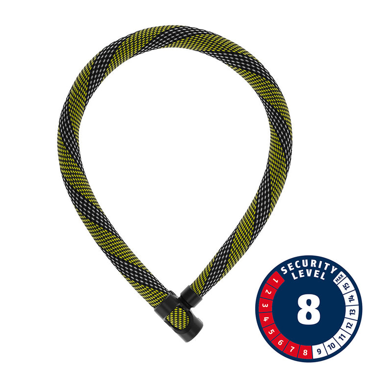 Abus, IvyTex IVERA 7210K, Chain Lock, Key, 7mm, 85cm, 2.8', Diving Blue