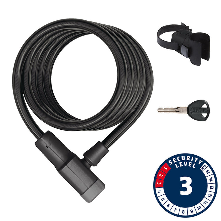 Abus, Primo 5510K, Cable with key lock, 10mm x 180cm (12mm x 5.9')