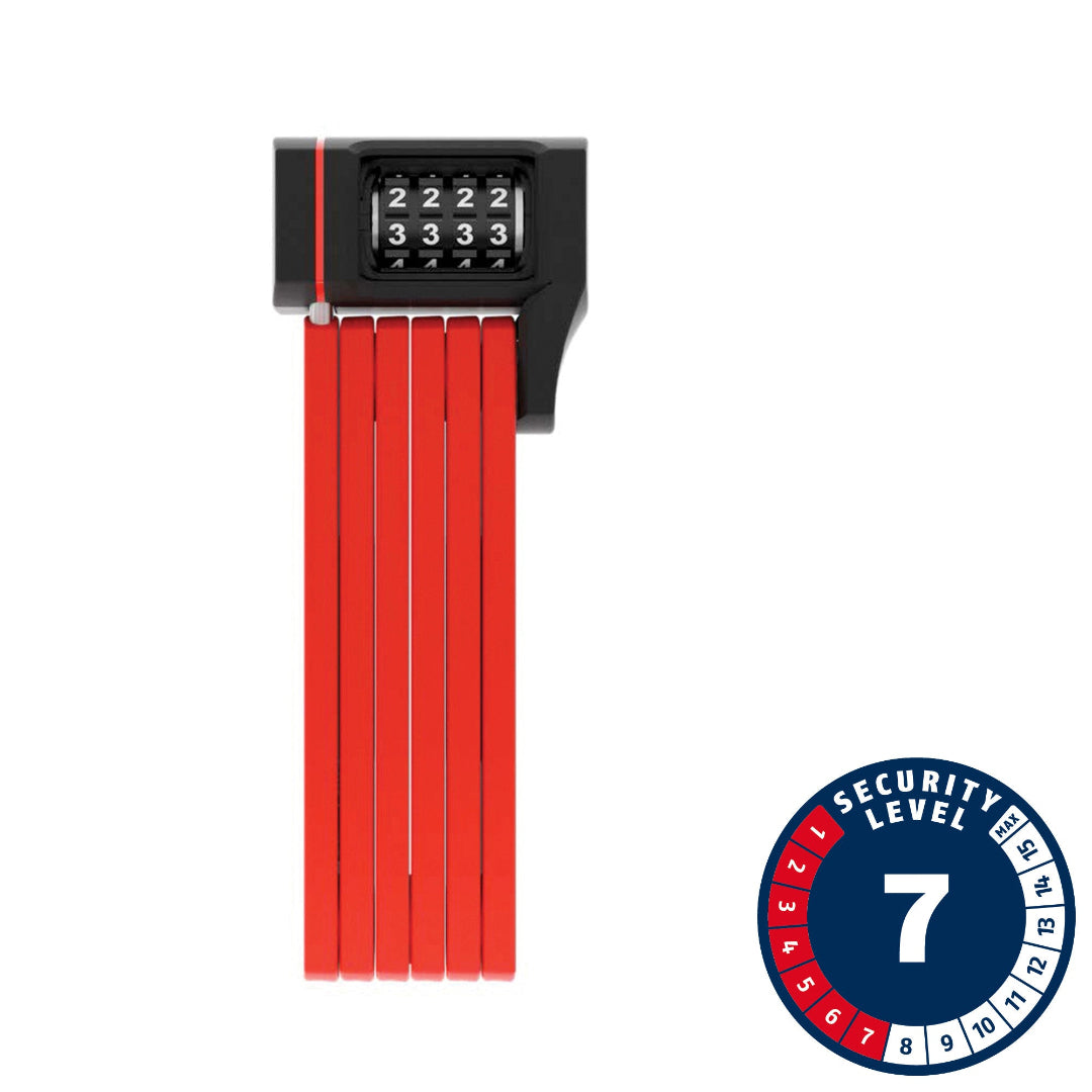 ABUS uGrip Bordo 5700 Folding Bike Lock combination red