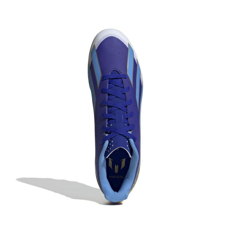 adidas Men's X Crazyfast Club ID0724 FxG Messi Soccer Shoe Blue/White