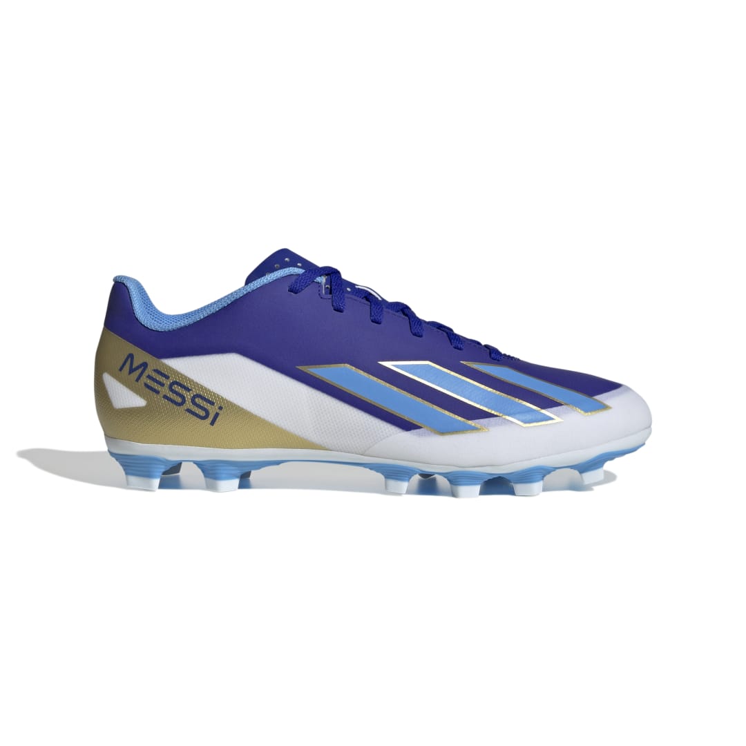 adidas Men's X Crazyfast Club ID0724 FxG Messi Soccer Shoe Blue/White