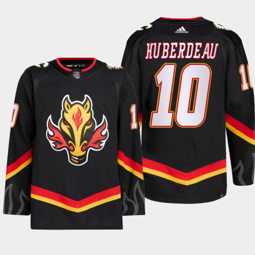 adidas NHL  Calgary Flames Jonathan Huberdeau Authentic Primegreen Alternate Jersey  