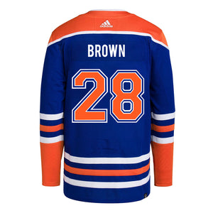 adidas NHL Edmonton Oilers Connor Brown Authentic Primegreen Home Jersey  