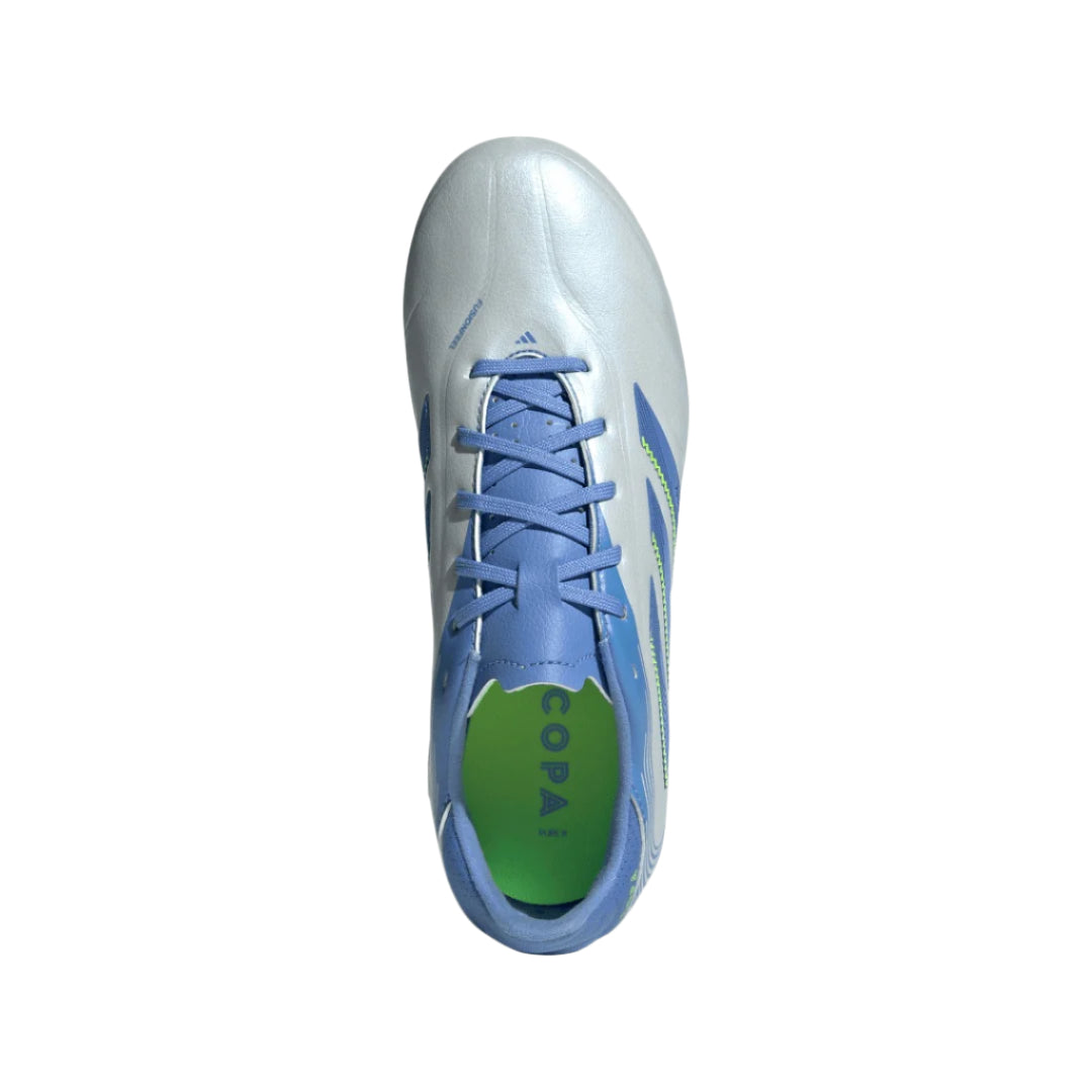adidas Junior Copa Pure III IE1195 League FG Soccer Cleats blue grey lime
