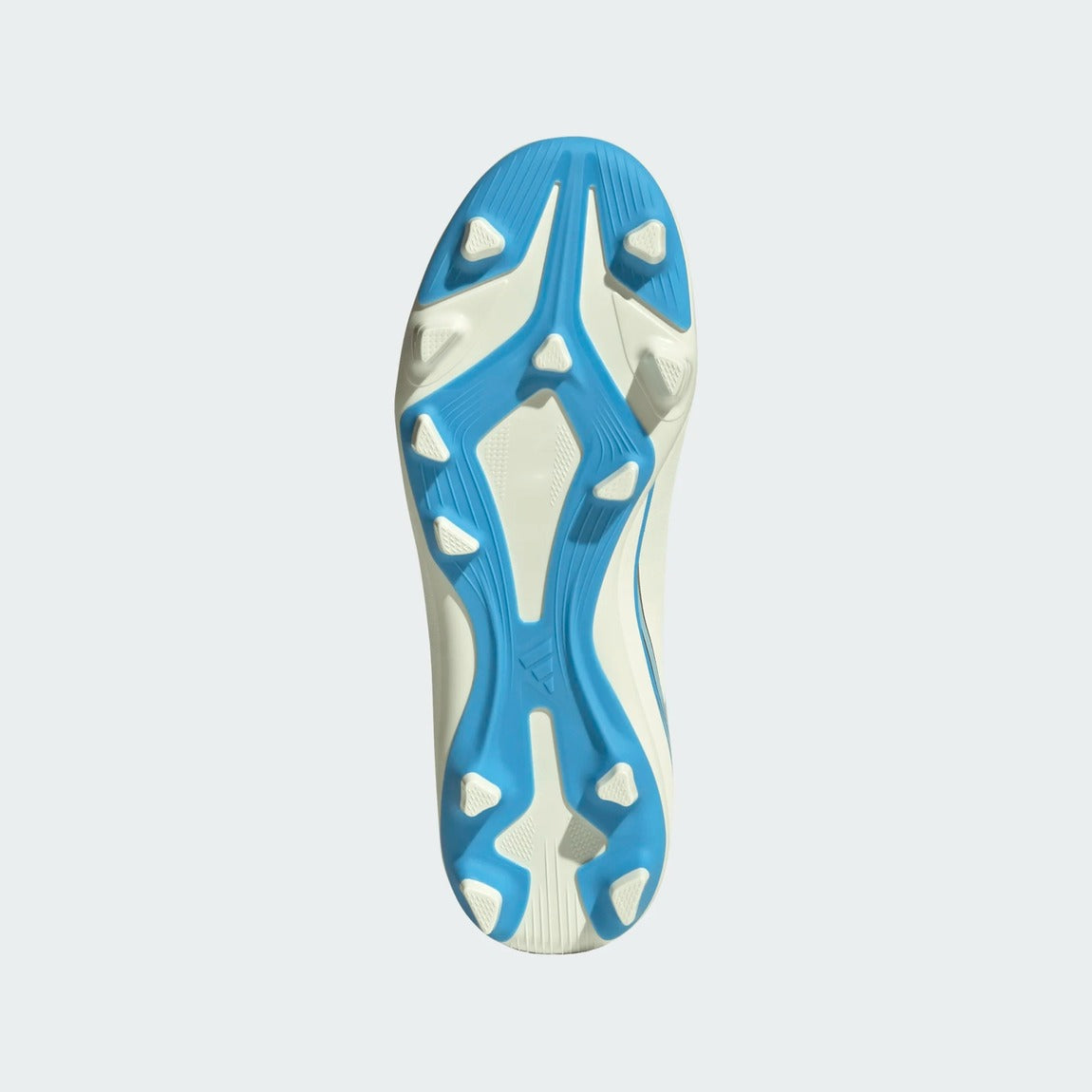adidas Junior F50 Messi Club FG/MG Soccer Cleats ivory/blue/gold