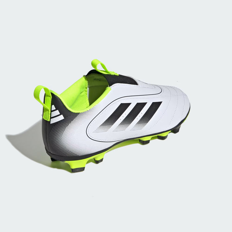 adidas Junior Goletto IX FG/MG Soccer Cleats White/Black/Lemon