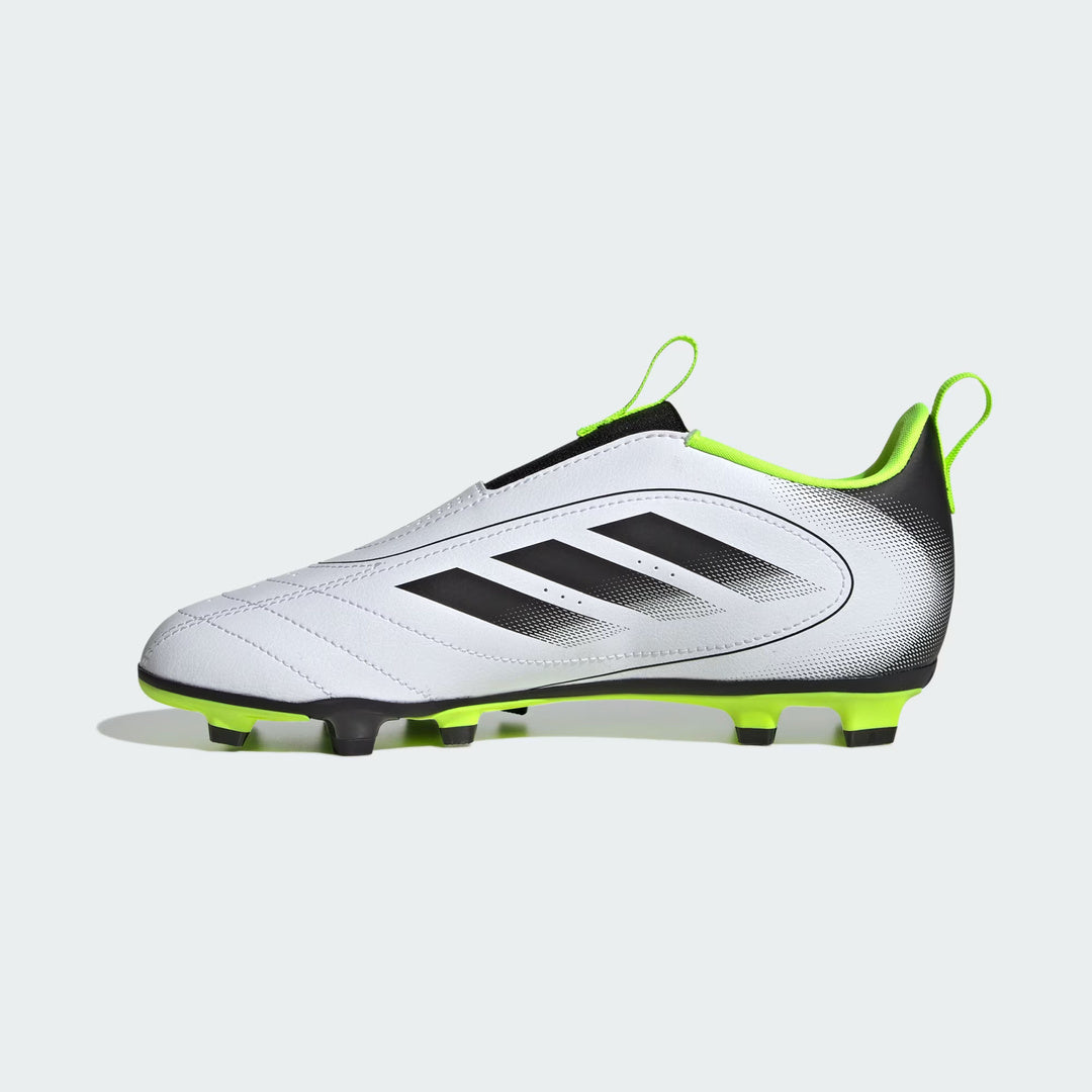 adidas Junior Goletto IX FG/MG Soccer Cleats White/Black/Lemon