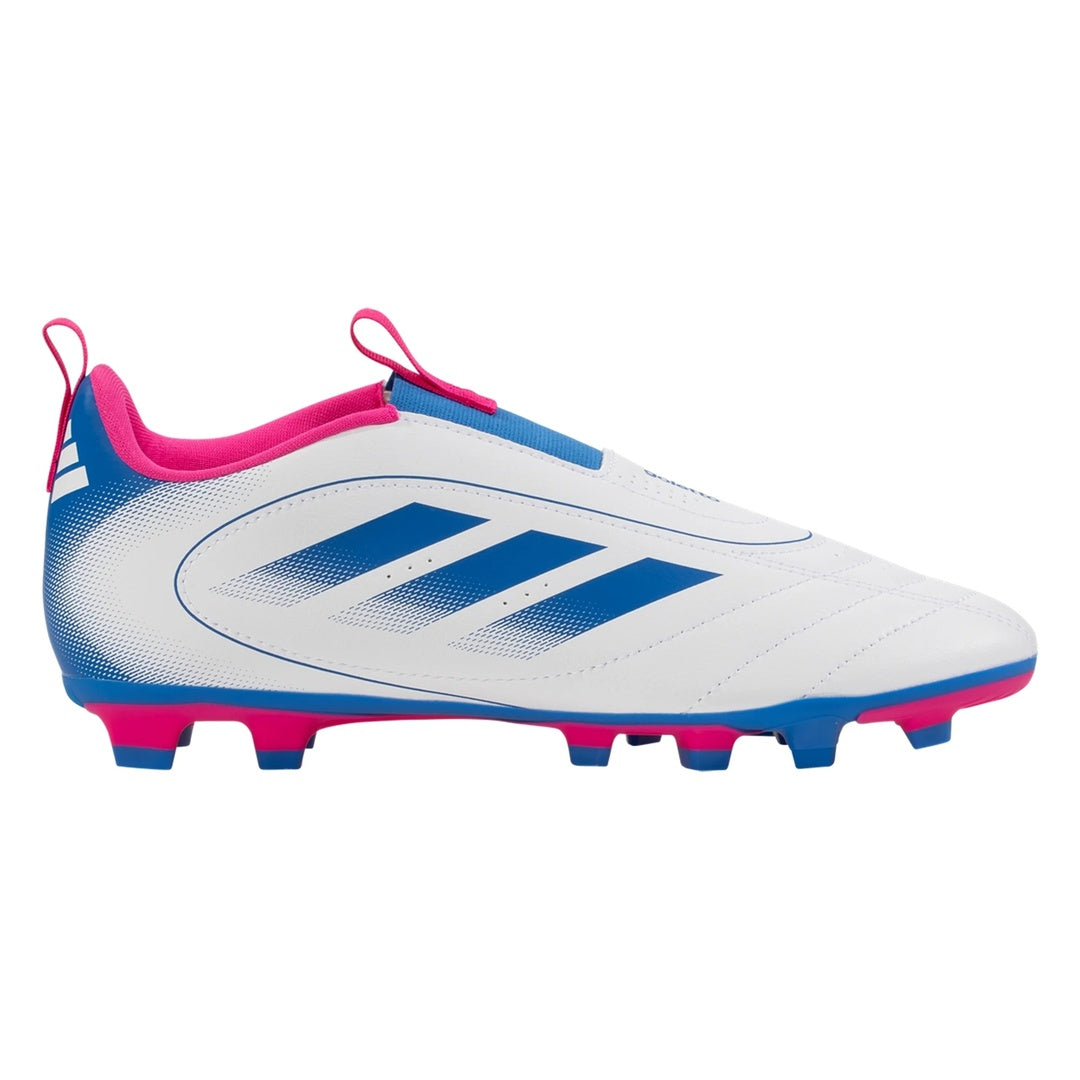 adidas Junior Goletto IX FG/MG Soccer Cleats White/Blue/Pink