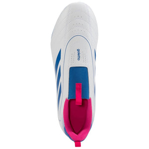 adidas Junior Goletto IX FG/MG Soccer Cleats White/Blue/Pink