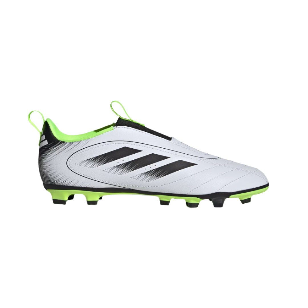 adidas Junior Goletto IX FG/MG Soccer Cleats White/Black/Lemon