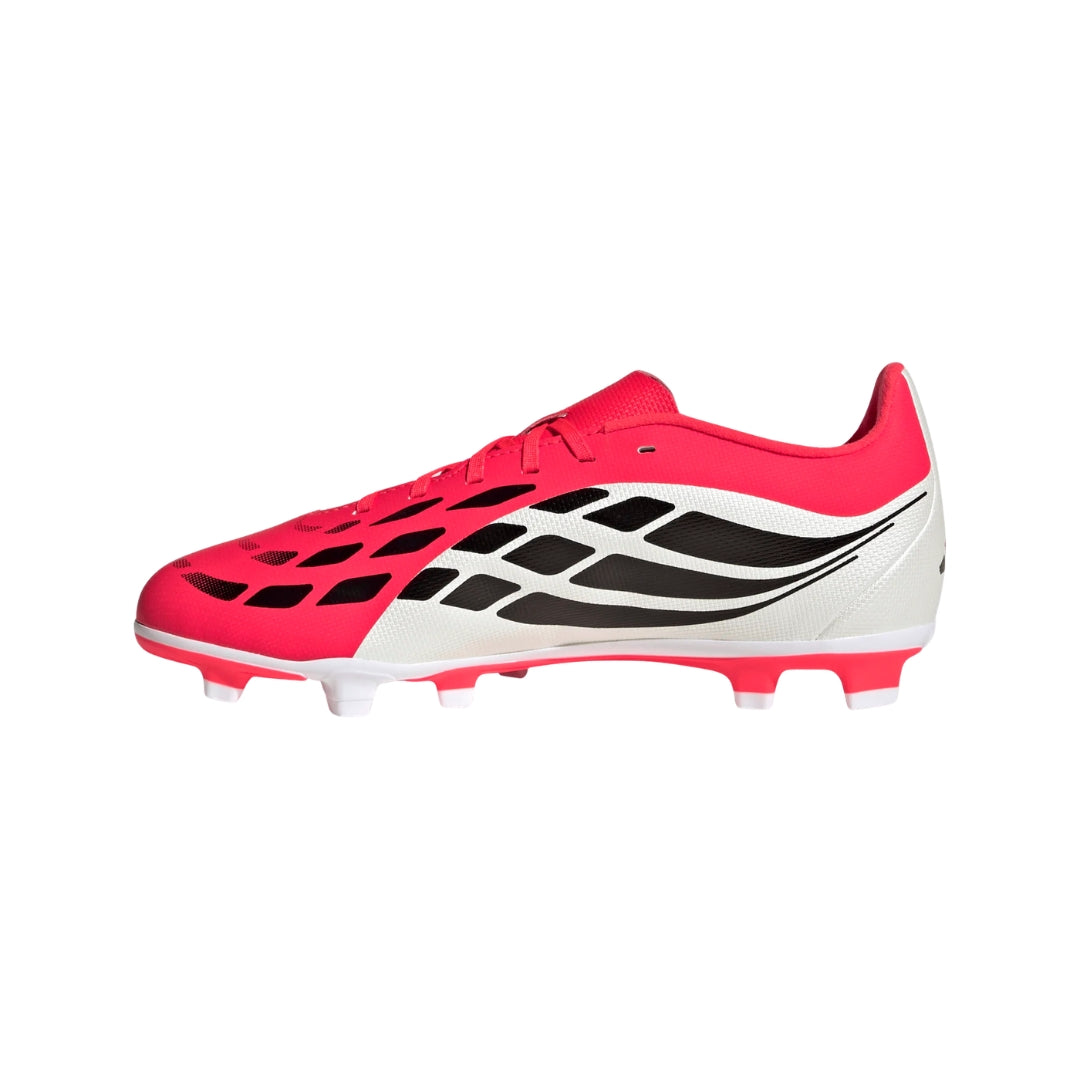 adidas Junior Predator Club FG/MG Soccer Cleats Lucid Red / Core Black / Cloud White