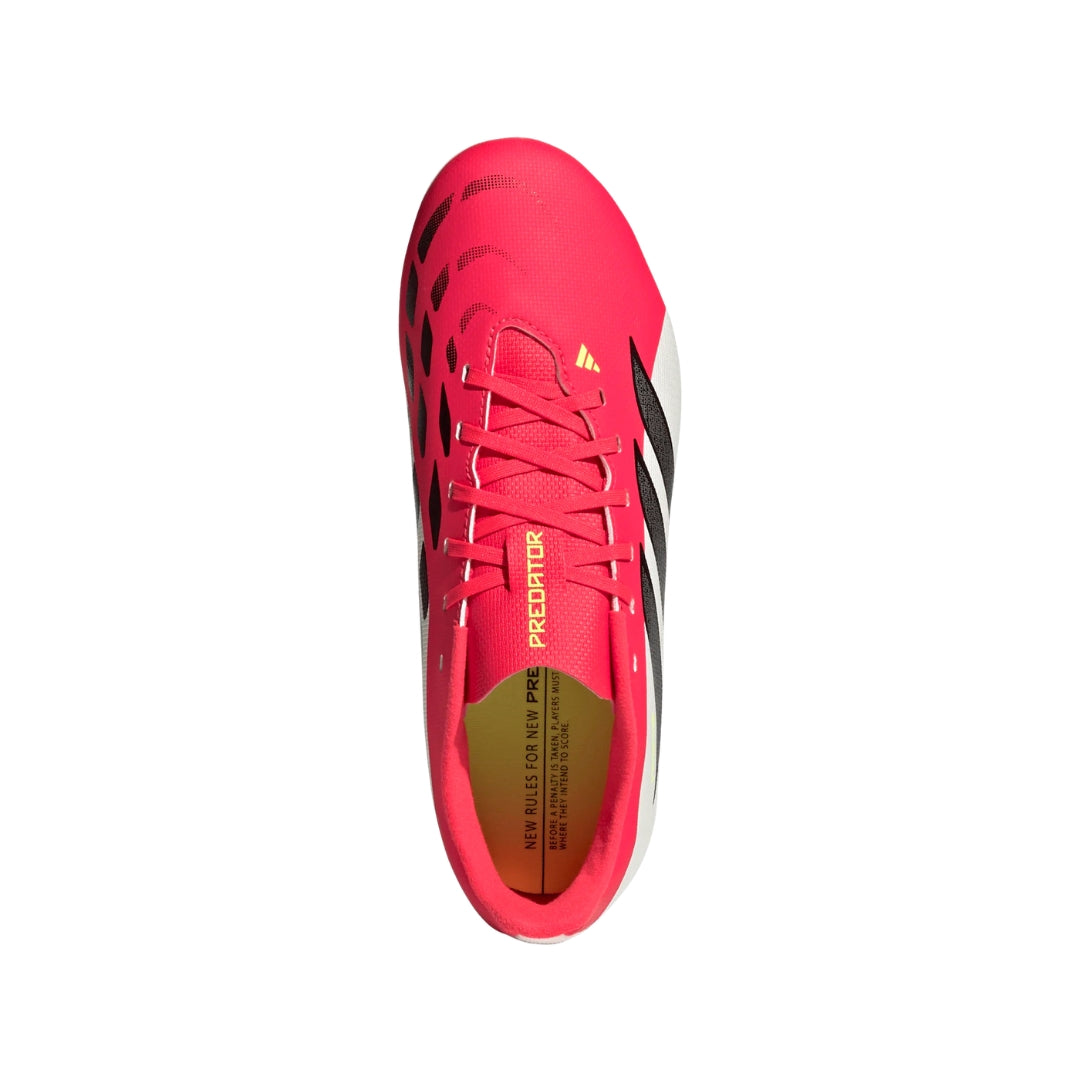 adidas Junior Predator Club FG/MG Soccer Cleats Lucid Red / Core Black / Cloud White
