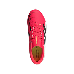 adidas Junior Predator Club FG/MG Soccer Cleats Lucid Red / Core Black / Cloud White