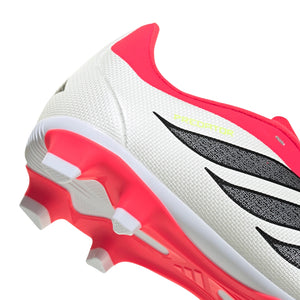 adidas Junior Predator Club FG/MG Soccer Cleats Lucid Red / Core Black / Cloud White