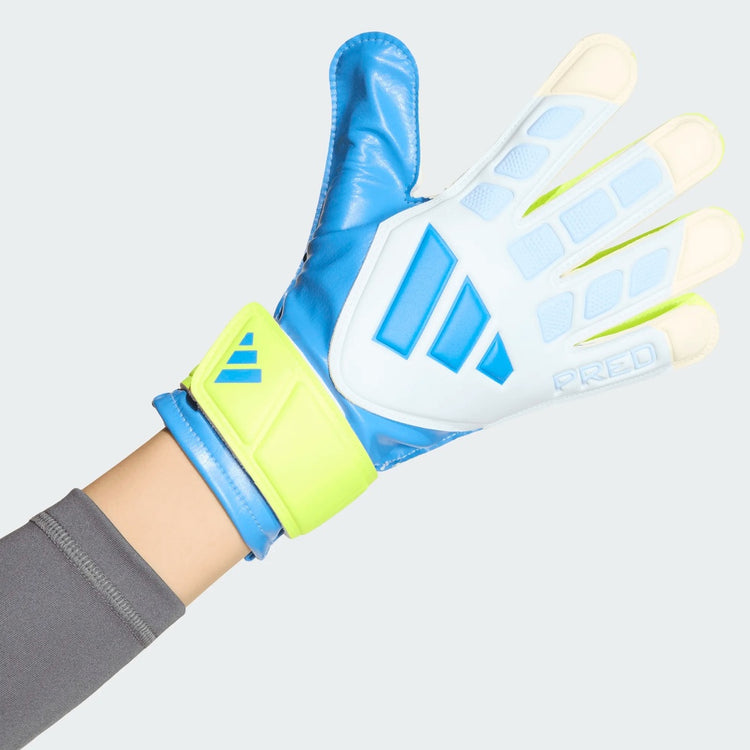 adidas Junior Predator TRN Soccer Goalkeeper Glove blue/yellow