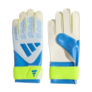adidas Junior Predator TRN Soccer Goalkeeper Glove blue/yellow