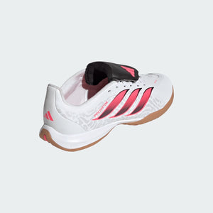 adidas Junior Predator League Fold-Over Tongue Sala Indoor Soccer Shoes white/black/pink
