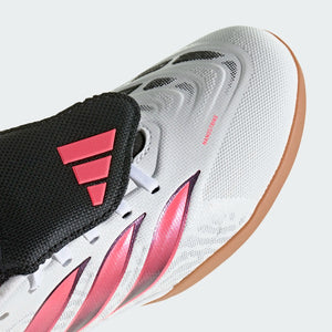 adidas Junior Predator League Fold-Over Tongue Sala Indoor Soccer Shoes white/black/pink