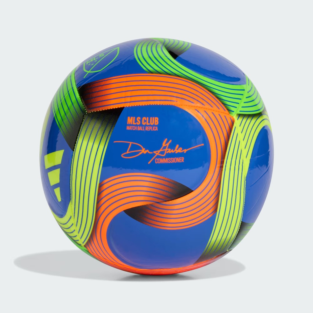 adidas Major League 26 Club Soccer Ball blue/green/orange
