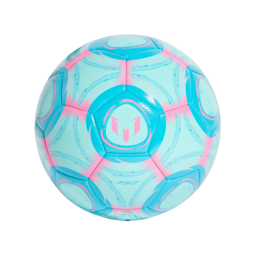 adidas Messi JE6459 League Soccer Ball Aqua Cyan Pink