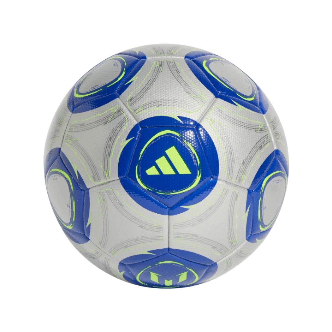 adidas Messi JE6457 League Soccer Ball Silver Blue Yellow