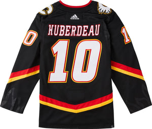 adidas NHL Calgary Flames Jonathan Huberdeau Authentic Primegreen Alternate Jersey black